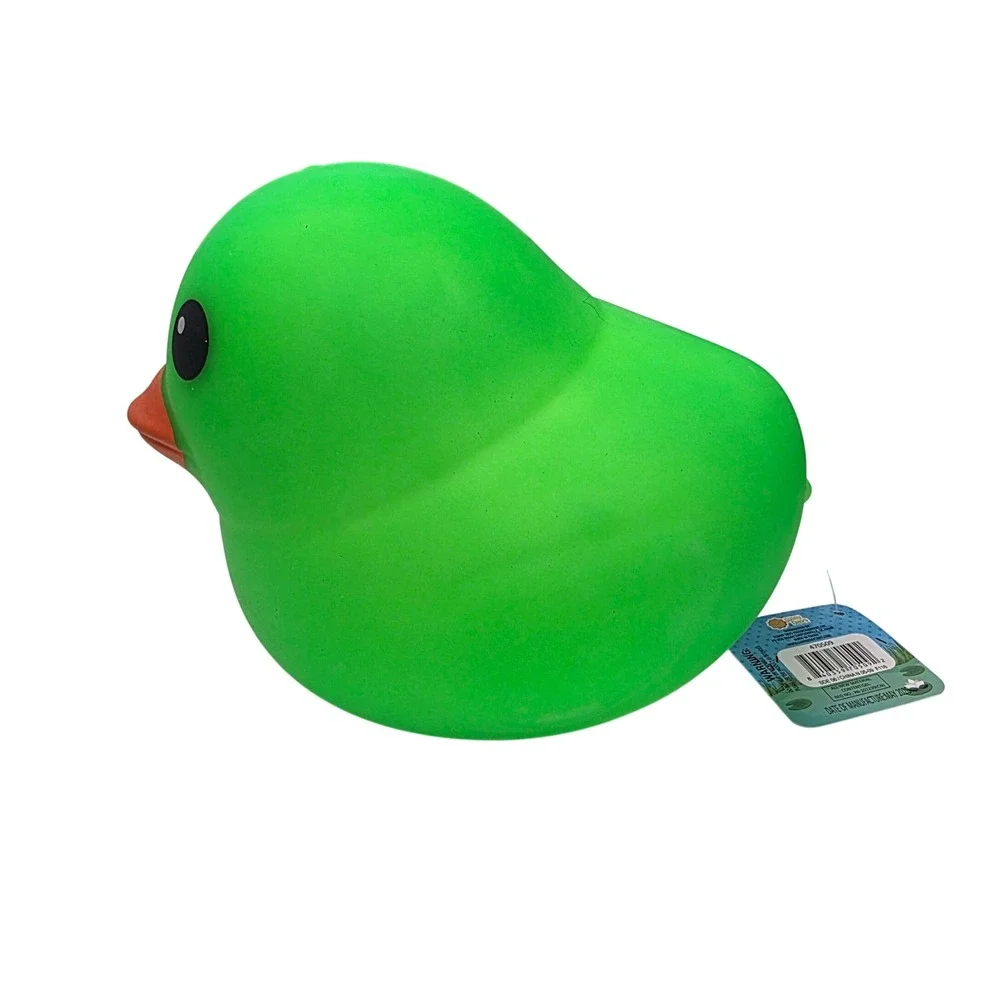 Laffy Quacks Blue Rubber Duck Squish Stretch Sensory Toy Stress Ball Fidget NEW